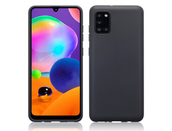 Qubits - Softcase hoes - Samsung Galaxy A31 - Zwart