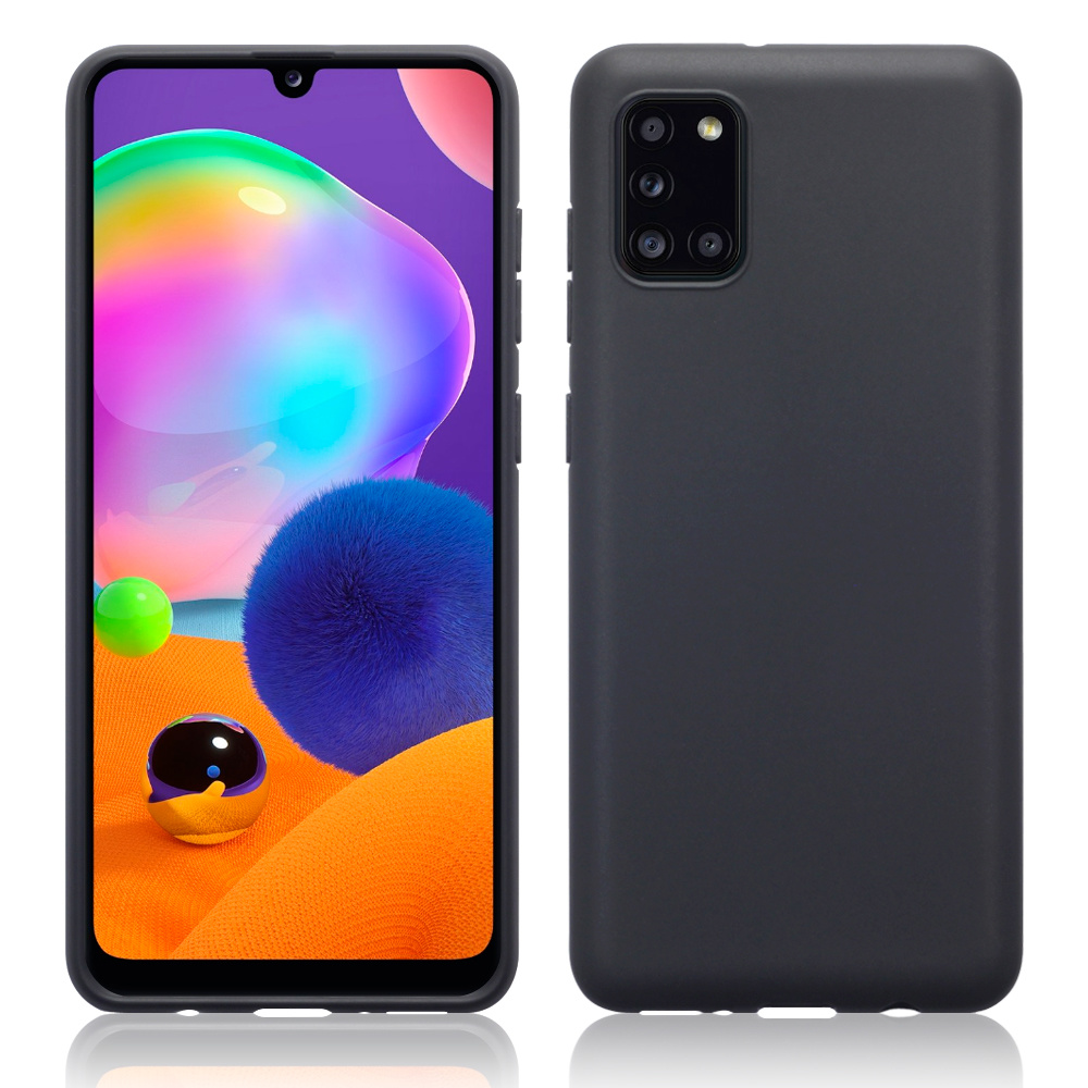 Softcase hoes Zwart voor de Samsung Galaxy A31