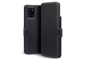 Qubits - slim wallet hoes - Samsung Galaxy A31 - Zwart