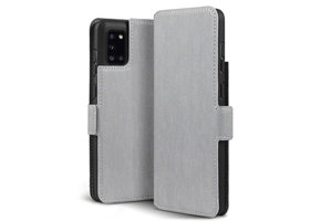 Qubits - slim wallet hoes - Samsung Galaxy A31 - Grijs