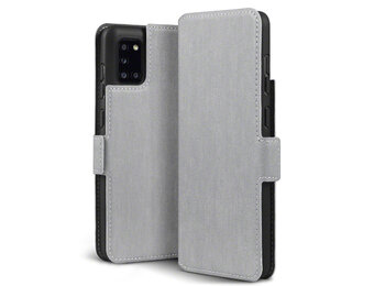Qubits - slim wallet hoes - Samsung Galaxy A31 - Grijs