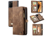 Caseme - vintage 2 in 1 portemonnee hoes - Samsung Galaxy Note 20 - Bruin
