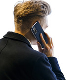 Pro serie slim wallet Blauw hoes voor de Samsung Galaxy Note 20