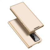 Pro serie slim wallet Goud hoes voor de Samsung Galaxy Note 20