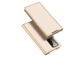 Dux Ducis - pro serie slim wallet hoes - Samsung Galaxy Note 20 - Goud