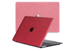 Lunso MacBook Pro 13 inch M1/M2 (2020-2022) cover hoes - case - Glitter Rood