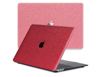 Lunso MacBook Pro 13 inch M1/M2 (2020-2022) cover hoes - case - Glitter Rood
