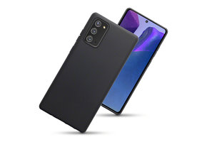 Qubits - Softcase hoes - Samsung Galaxy Note 20 - Zwart