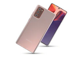 Qubits - Softcase hoes - Samsung Galaxy Note 20 - Transparant