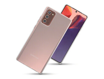 Qubits - Softcase hoes - Samsung Galaxy Note 20 - Transparant