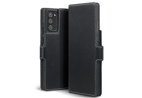 Qubits - slim wallet hoes - Samsung Galaxy Note 20 - Zwart