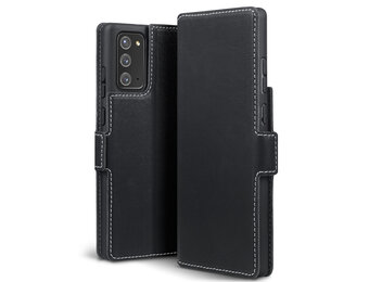 Qubits - slim wallet hoes - Samsung Galaxy Note 20 - Zwart