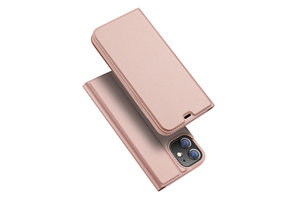 Dux Ducis - Pro serie slim wallet hoes - iPhone 12 Mini - Rose Goud