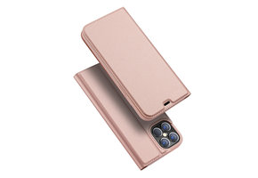 Dux Ducis - Pro serie slim wallet hoes - iPhone 12 Pro Max - Rose Goud