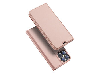 Dux Ducis - Pro serie slim wallet hoes - iPhone 12 Pro Max - Rose Goud