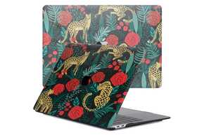 Lunso MacBook Pro 13 inch M1/M2 (2020-2022) cover hoes - case - Leopard Roses