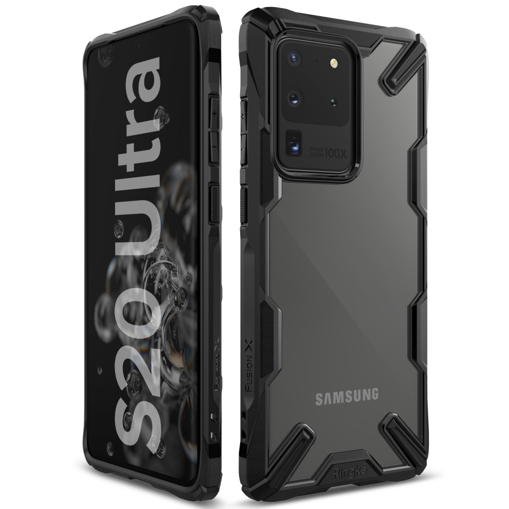 Fusion X Guard backcover hoes Zwart voor de Samsung Galaxy S20 Ultra