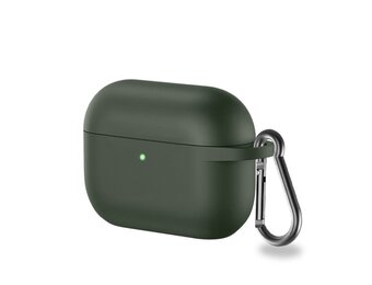 Lunso - Softcase cover hoes - AirPods Pro - Army Groen