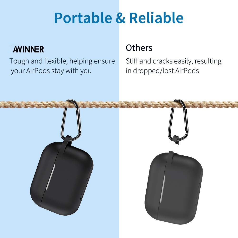 Softcase cover hoes Lila voor de AirPods Pro