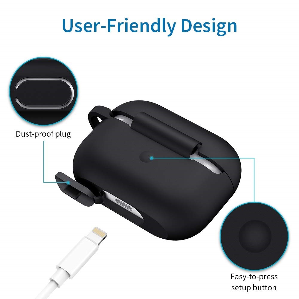 Softcase cover hoes Lila voor de AirPods Pro