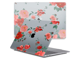 Lunso MacBook Air 13 inch M1 (2020) cover hoes - case - Red Roses