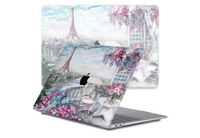 Lunso MacBook Air 13 inch M1 (2020) cover hoes - case - Paris Painting