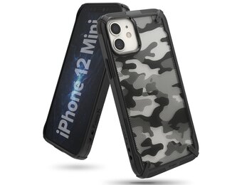 Ringke - Fusion X Guard backcover hoes - iPhone 12 Mini - Camo Zwart
