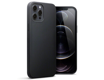 Qubits - Softcase hoes - iPhone 12 Pro Max - Zwart