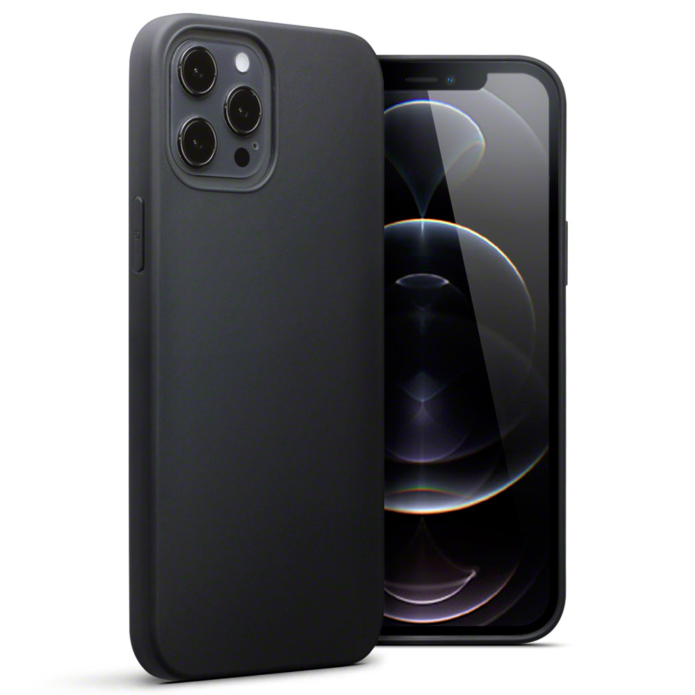 Softcase hoes Zwart voor de iPhone 12 Pro Max