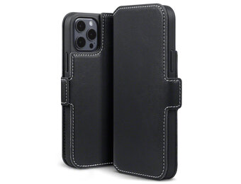 Qubits - slim wallet hoes - iPhone 12 / iPhone 12 Pro - Zwart