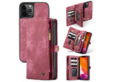 Caseme - vintage 2 in 1 portemonnee hoes - iPhone 12 / iPhone 12 Pro - Rood