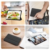 Domo Serie folio sleepcover hoes zwart voor de Samsung Galaxy Tab A7 (2020)