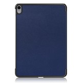 3-Vouw sleepcover hoes Blauw voor de iPad Air (2022 / 2020) 10.9 inch