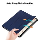 3-Vouw sleepcover hoes Blauw voor de iPad Air (2022 / 2020) 10.9 inch