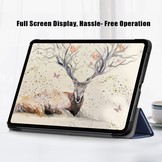 3-Vouw sleepcover hoes Blauw voor de iPad Air (2022 / 2020) 10.9 inch