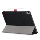 3-Vouw sleepcover hoes Zwart voor de iPad Air (2022 / 2020) 10.9 inch