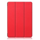 3-Vouw sleepcover hoes Rood voor de iPad Air (2022 / 2020) 10.9 inch