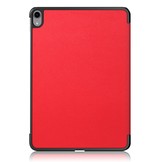 3-Vouw sleepcover hoes Rood voor de iPad Air (2022 / 2020) 10.9 inch