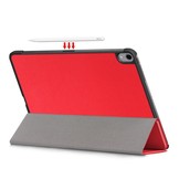 3-Vouw sleepcover hoes Rood voor de iPad Air (2022 / 2020) 10.9 inch