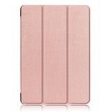 3-Vouw sleepcover hoes Roze Goud voor de iPad Air (2022 / 2020) 10.9 inch