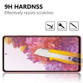 Beschermglas Zwart voor de Samsung Galaxy S20 FE