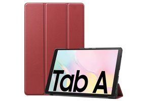 3-Vouw sleepcover hoes - Samsung Galaxy Tab A7 (2020) - Bordeaux Rood