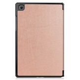 3-Vouw sleepcover hoes Rose Goud voor de Samsung Galaxy Tab A7 (2020)
