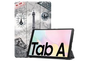 3-Vouw sleepcover hoes - Samsung Galaxy Tab A7 (2020) - Eiffeltoren