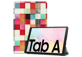3-Vouw sleepcover hoes - Samsung Galaxy Tab A7 (2020) - Blokken