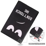 3-Vouw sleepcover hoes Don't Touch voor de Samsung Galaxy Tab A7 (2020)