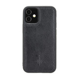 iPhone 12 Mini leren afneembare 2-in-1 bookcase telefoonhoes - Zwart