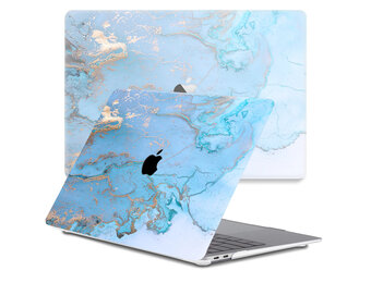 Lunso MacBook Pro 13 inch M1/M2 (2020-2022) cover hoes - case - Marble Ariel