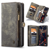 Vintage 2 in 1 portemonnee hoes Zwart voor de Samsung Galaxy S20 FE