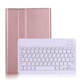 Afneembare Keyboard Hoes Rose Goud voor de Samsung Galaxy Tab A7 (2020)